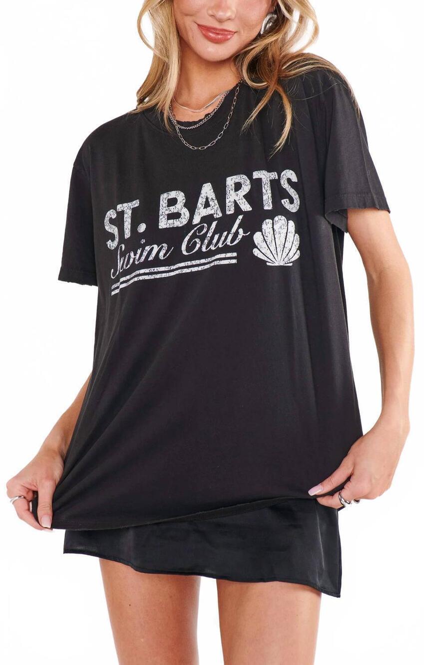 NEW SHOW ME YOUR MUMU travis tee in saint barts graphic